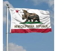 Drapeaux De Jardin New California Republic Ncr Bannières Extérieure Couleurs Vives BannièRe Jardins Résistant Drapeaus Décoratif Pour Fête Balcon Célébrations 90X152CM