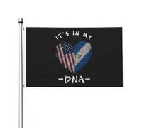 Drapeaux De Jardin Nicaragua C'Est Dans Mon Adn Nicaraguayen Usa Drapeau Fierté Durable Bannière Jardins Résistant Drapeaus Décoratif Pour Festivals Défilé Fête 90X152CM