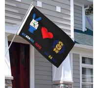 Drapeaux De Jardin Nicaragua Nicaraguayens Paix Barbade Barbadien Drapeau Fierté Résistant Bannière Jardins Durable Drapeaus Décoratif Pour Festivals Défilé Balcon 90X152CM