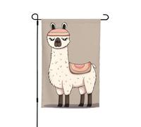 Drapeaux de jardin « No Drama Lama » pour extérieur - 30,5 x 45,7 cm - Double face - Drapeau de jardin saisonnier avec œillets - Drapeau d'extérieur pour décoration de maison - Toile de fond pour