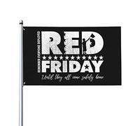 Drapeaux De Jardin N'Oubliez Pas Que Tout Le Monde A Déployé Le Vendredi Rouge Bannière Jardins Durable Drapeaus Décoratif Résistant Bannières Extérieure Pour Défilé Festivals Balcon 90X152CM