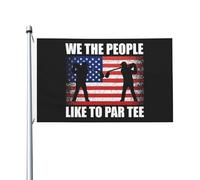 Drapeaux De Jardin Nous, Le Peuple, Aimons Faire La Fête Avec Tee Bannières Extérieure Résistant Bannière De Cour Pour Cour Vacances Festivals 90X150 Cm