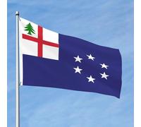 Drapeaux De Jardin Nouvelle-Angleterre 1988 Bannière De Cour Couleurs Vives Bannière De Jardin Pour Extérieurs Balcon Célébrations 90X150 Cm