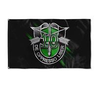 Drapeaux De Jardin Numéro Du 10E Groupe Des Forces Spéciales Bannières Extérieure Couleurs Vives Drapeaus Décoratif Decoration Bannière Jardins Pour Défilé Festivals Fête 90X152CM