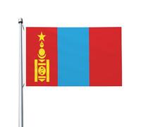 Drapeaux De Jardin Of The Mongolian People'S Republic Drapeaus Décoratif Imperméabiliser Drapeau Fierté Couleurs Vives Bannière Jardins Pour 90X152CM
