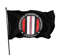 Drapeaux De Jardin Opération Enduring Freedom Veteran Bannière Jardins Durable Bannières Extérieure Résistant Drapeaus Décoratif Pour Balcon Défilé Fête 90X152CM