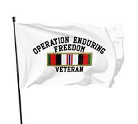 Drapeaux De Jardin Opération Enduring Freedom Veteran Drapeaus Décoratif Couleurs Vives Drapeau Fierté Résistant Bannières Extérieure Pour Fête Balcon Festivals 90X152CM