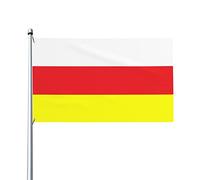 Drapeaux De Jardin Ossétie Du Nord Drapeaux Décoratifs D'Extérieur Classique Bannière De Jardin Pour Cour Jardins Célébrations 90X150 CM