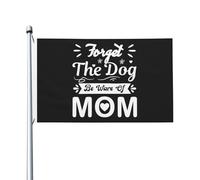 Drapeaux De Jardin Oublie Le Chien, Méfie-Toi De Maman Drapeaus Décoratif Imperméabiliser Bannière Jardins Decoration Bannières Extérieure Pour Fête Défilé Festivals 90X152CM