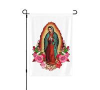 Drapeaux De Jardin Our Lady Of Guadalupe Virgin Mary Bannière Extérieure Résiste Aux Intempéries Treer Drapeau Décorations Drapeau Extérieur Pour Balcon Fête Jardinage Ferme M