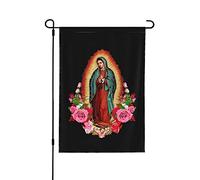 Drapeaux De Jardin Our Lady Of Guadalupe Virgin Mary Drapeau Extérieur Résiste Aux Intempéries Pelouse Drapeaux Décorations Treer Drapeau Pour Jardinage Balcon Fête Patio S
