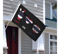 Drapeaux De Jardin Paix Thaïlande Thaï Bannières Extérieure Résistant Bannière Jardins Couleurs Vives Drapeau Fierté Pour Fête Balcon Défilé 90X152CM