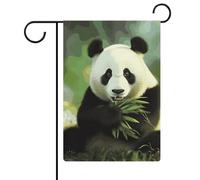 Drapeaux de jardin panda 30,5 x 45,7 cm double face drapeau extérieur drapeau d'été drapeau floral bienvenue drapeaux de jardin saisonniers décorations de vacances