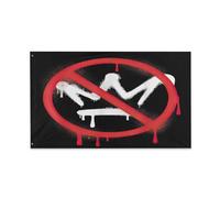 Drapeaux De Jardin Panneau De Protestation Vertical « No King » Pour Hommes Et Femmes Treer Drapeau Résiste Aux Intempéries Pelouse Drapeaux Pour Ferme Balcon Fête Jardinage 90X150 Cm