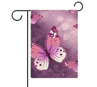 Drapeaux de jardin papillon 30,5 x 45,7 cm, drapeau extérieur double face, drapeau de cour d'été, drapeau floral de bienvenue, drapeaux de jardin saisonniers, décorations de vacances
