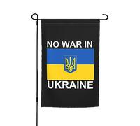 Drapeaux De Jardin Pas De Guerre En Ukraine Bannière Jardins Imperméabiliser Bannières Extérieure Couleurs Vives Drapeaus Décoratif Pour Défilé Balcon Festivals 30X45CM