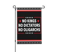 Drapeaux De Jardin Pas De Rois, De Dictateurs, D'Oligarques, Flag Féministe Social Décoratif Drapeaux Imprimé Lavable Bannière, Pour D'Intérieur, Les Défilés, Balcon, 30x45cm