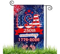Drapeaux De Jardin Patriotiques 250e Anniversaire De L'Amérique | 30 x 45 cm bannière d'extérieur Pour Décorateurs, Célébrants, Memorial Day, 4 Juillet, Porche,
