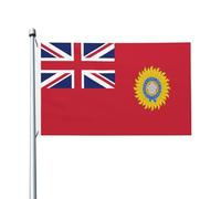 Drapeaux De Jardin Pavillon Rouge Du Raj Britannique Bannières Extérieure Personnalisée Bannière De Cour Pour Décoration Extérieurs Cour 90X150 Cm