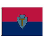 Drapeaux De Jardin Paysage De La 36E Division D'Infanterie Amusant Bannière Décorative Durable Décoration De Jardin Pour Ferme Vacances D'Intérieur 3X5 Ft