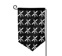 Drapeaux De Jardin Peigne De Barbier Peace Toutes Les Saisons Garden Flag Décorations Treer Drapeau Pour Ferme Jardinage 30X45Cm