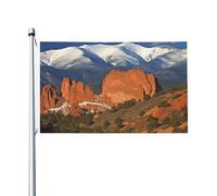 Drapeaux De Jardin Pikes Peak, Colorado Garden Flag Toutes Les Saisons Pelouse Drapeaux Décorations Pour Balcon Fête Célébrations Jardinage 90X150Cm