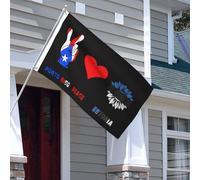 Drapeaux De Jardin Porto Rico Paix Estonie Estoniens Bannière Jardins Couleurs Vives Bannières Extérieure Decoration Drapeaus Décoratif Pour Fête Balcon Défilé 90X152CM