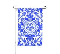 Drapeaux de jardin Portugal Flower Art 12x18 recto verso, drapeau de jardin printanier, pour l'extérieur, petits drapeaux de jardin saisonniers, décoration de jardin pour l'extérieur, décoration de ja