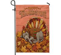 Drapeaux de jardin pour chien de Weimar de Weimar - 30,5 x 45,7 cm - Double face pour l'extérieur, l'automne, le plaisir de l'automne, la Turquie - Drapeaux verticaux standard en toile pour maison