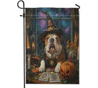 Drapeaux de jardin pour Halloween, 30,5 x 45,7 cm, double face pour décoration extérieure, tarot, astrologie, chiot, drapeau de maison, petit drapeau de jardin