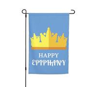 Drapeaux de jardin pour la fête des Rois Mages, le jour de l'Épiphanie, décoration parfaite, bannière de jardin, 30,5 x 45,7 cm, double face, décoration extérieure, tapisserie de fête, décoration de f