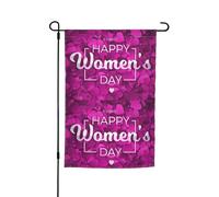 Drapeaux de jardin pour la Journée internationale de la femme 2024 - Décoration parfaite - Bannière de jardin - 30,5 x 45,7 cm - Décoration extérieure double face - Tapisserie de fête - Décoration de