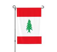 Drapeaux de jardin pour l'extérieur - Drapeau du Liban dynamique, parfaits pour Pâques et décoration extérieure, drapeaux de printemps tous temps