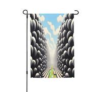 Drapeaux de jardin pour l'extérieur - Drapeaux de jardin à sphère suspendue, parfaits pour Pâques et décoration extérieure, drapeaux de printemps tous temps