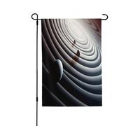 Drapeaux de jardin pour l'extérieur - Drapeaux de jardin vibrants à distorsion d'orbite, parfaits pour Pâques et décoration extérieure, drapeaux de printemps tous temps