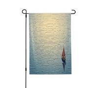 Drapeaux de jardin pour l'extérieur - Drapeaux de jardin vibrants du bateau perdu, parfaits pour Pâques et décoration extérieure, drapeaux de printemps toutes saisons