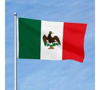 Drapeaux De Jardin Premier Empire Mexicain, Mexique Historique 1821-1823 Treer Drapeau Résiste Aux Intempéries Garden Flag Toutes Les Saisons Bannière Extérieure Pour Célébrations Balcon Fête S