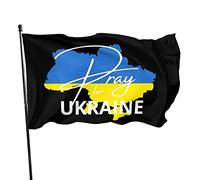 Drapeaux De Jardin Priez Pour L'Ukraine, L'Ukraine Forte Bannières Extérieure Durable Bannière Jardins Imperméabiliser Drapeaus Décoratif Pour Célébrations Balcon Festivals 90X152CM