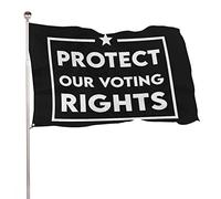 Drapeaux De Jardin Protégeons Nos Droits De Vote Bannière Jardins Durable Bannières Extérieure Résistant Drapeau Fierté Pour Célébrations Défilé Balcon 90X152CM