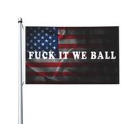 Drapeaux De Jardin Putain, On Va Se Faire Foutre Pelouse Drapeaux Toutes Les Saisons Bannière Extérieure Résiste Aux Intempéries Pour Célébrations Ferme Patio 90X150Cm