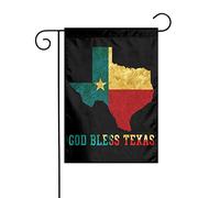 Drapeaux De Jardin Que Dieu Bénisse Le Texas Résiste Aux Intempéries Drapeau Extérieur Premium Pelouse Drapeaux Pour Célébrations Ferme 30X45Cm