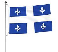 Drapeaux De Jardin Québec Résiste Aux Intempéries Pelouse Drapeaux Décorations Garden Flag Pour Célébrations Ferme Balcon Fête 90X150Cm