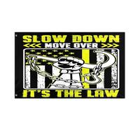 Drapeaux De Jardin Ralentissez, Avancez, C'Est La Loi Pelouse Drapeaux Premium Treer Drapeau Pour Patio Célébrations Jardinage 90X150 Cm