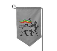 Drapeaux De Jardin Rasta Lion Of Judah Treer Drapeau Décorations Drapeau Extérieur Coupe-Vent Et Étancheune Bannière Extérieure Pour Célébrations Balcon Fête Ferme M