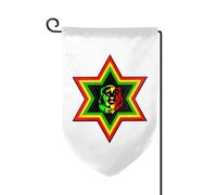 Drapeaux De Jardin Rasta Lion Of Judah Treer Drapeau Résiste Aux Intempéries Bannière Extérieure Premium Garden Flag Pour Célébrations Patio Balcon Fête M