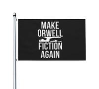 Drapeaux De Jardin Redonner À Orwell Toute Sa Dimension Fictionnelle Drapeaux Décoratifs D'Extérieur Vintage Bannière De Jardin Pour Célébrations Extérieurs Balcon 90X150 CM