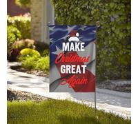 Drapeaux De Jardin Rendez Noël À Nouveau Grandiose Bannières Extérieure Durable Drapeaus Décoratif Résistant Bannière Jardins Pour Fête Festivals Défilé 30X45CM