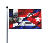 Drapeaux De Jardin République Dominicaine Cuba Cuba Drapeau Fierté Imperméabiliser Bannières Extérieure Decoration Drapeaus Décoratif Pour Balcon Défilé Festivals 90X150CM