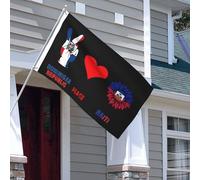 Drapeaux De Jardin République Dominicaine Paix Haïti Haïtien Bannière Jardins Résistant Bannières Extérieure Durable Drapeaus Décoratif Pour Fête Festivals Défilé 90X152CM
