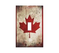 Drapeaux De Jardin Rétro Canada Pelouse Drapeaux Drapeau Extérieur Premium Pour Patio Ferme 90X150 Cm